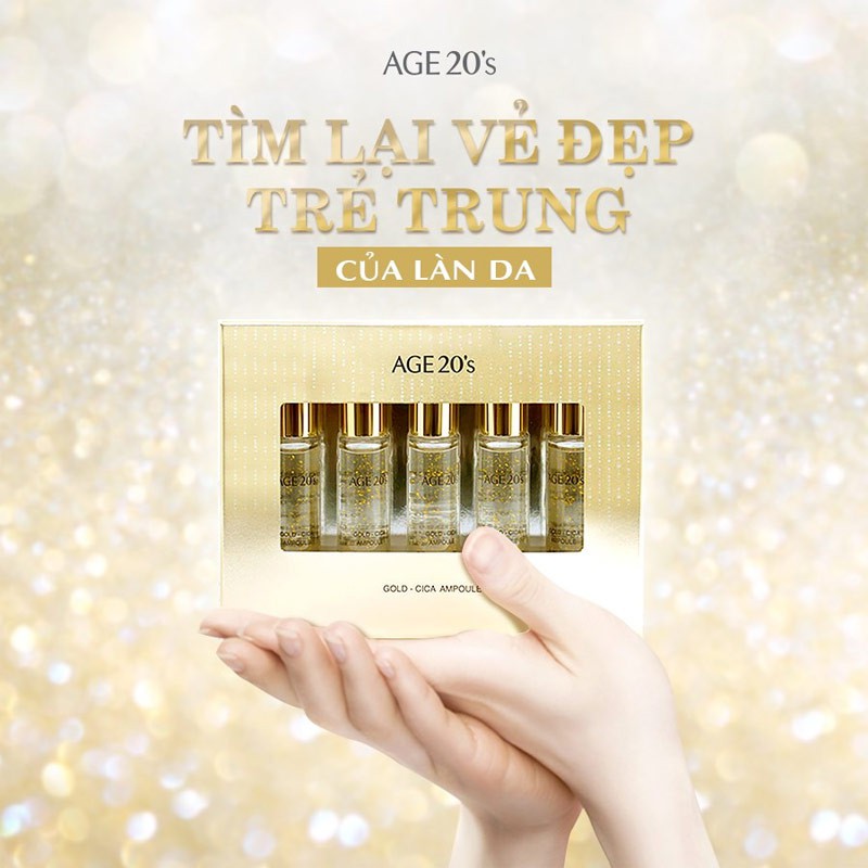 Tinh Chất Dưỡng Dành Cho Da Mụn Age20's Gold Cica Ampoule Lọ 10ml