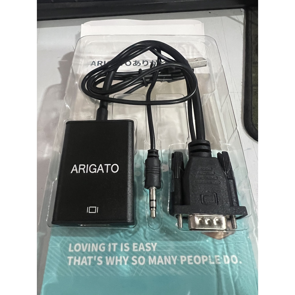 Cáp chuyển đổi VGA sang HDMI Có Audio UTECK ARIGATO hàng chất lượng cao APELE