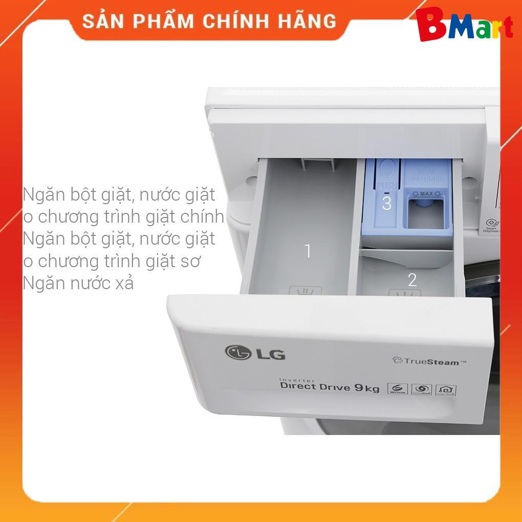 [ VẬN CHUYỂN MIỄN PHÍ KHU VỰC HÀ NỘI ] Máy giặt LG lồng ngang 9kg màu trắng FC1409S2W  - BM