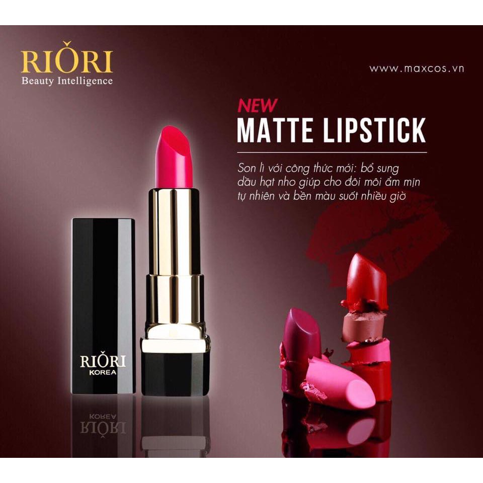 Son Lì Riori Matte Lipstick 6 Màu | BigBuy360 - bigbuy360.vn