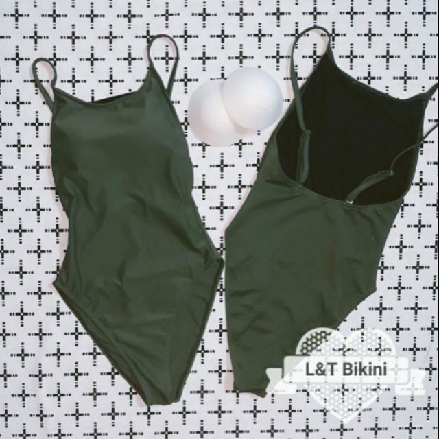Monokini xanh  rêu