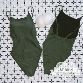 Monokini xanh rêu