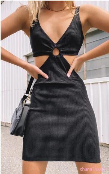 Đầm không tay Cổ Chữ V Thời Trang Quyến Rũ