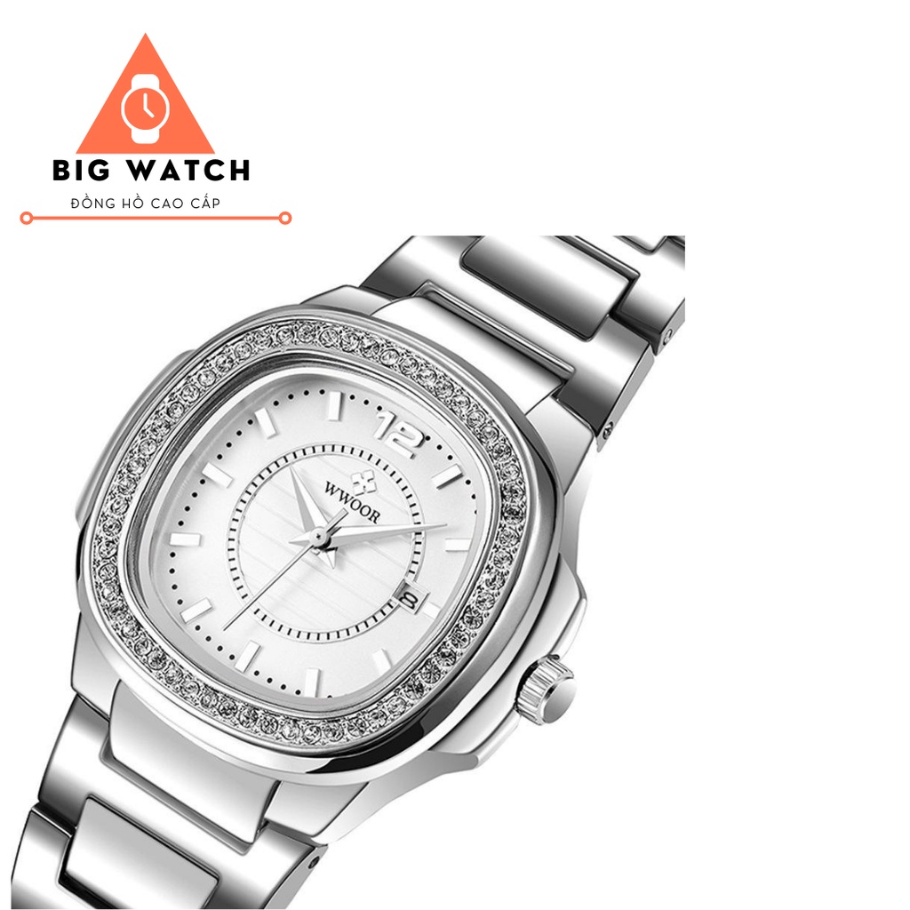 Đồng Hồ Nữ WWOOR Dây Kim Loại Mặt Vuông Cao Cấp - BIG WATCH | BigBuy360 - bigbuy360.vn