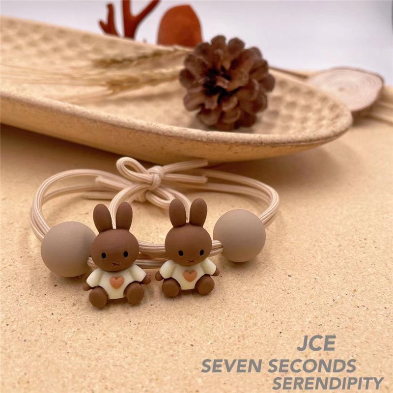 Cột tóc gấu thỏ kèm nhựa tròn xinh CT133