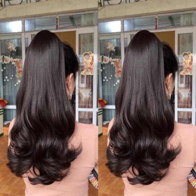 Tóc giả nữ đẹp ❤️❤️ FREESHIP ❤️❤️ ngoặm xoăn n40 sale