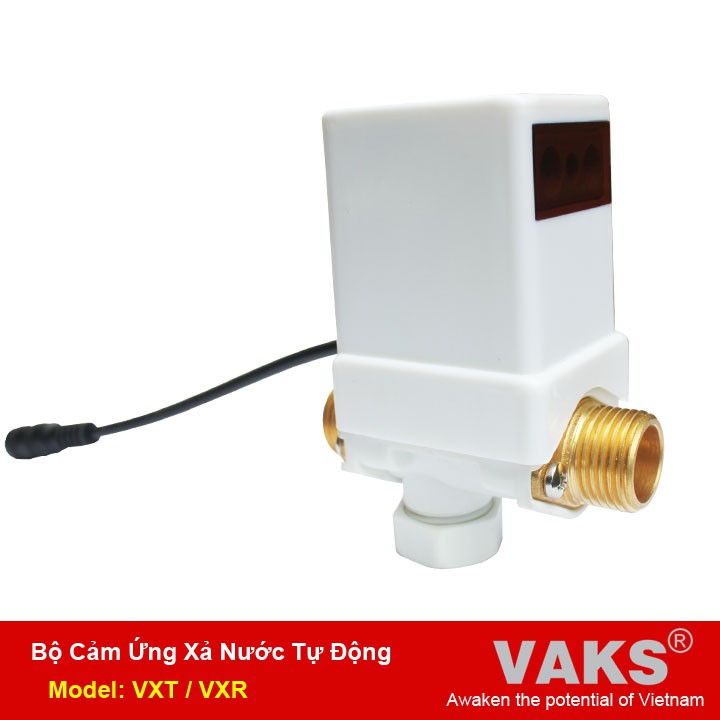 04 Bộ xả nước cảm ứng tự động dùng làm vòi rửa tay VAKS - Model: VXR + kèm nguồn 12V,5A
