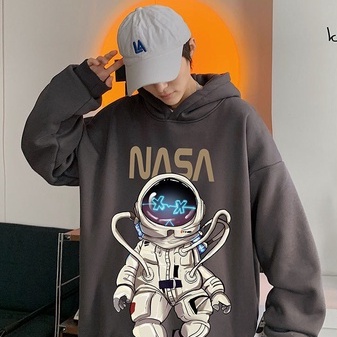 Áo Khoác Hoodie Unisex Nam Nữ In Hình NASA Form Rộng Ulzzang HD05