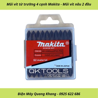 Đầu bắn vít, mũi bắn vít cacbon makita giá rẻ 1 hộp 10 cái
