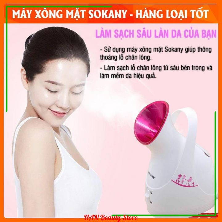 [Xả Kho] - Máy Xông Hơi Mặt Sokany Hàng Chính Hãng ( Bảo Hành 12 tháng )