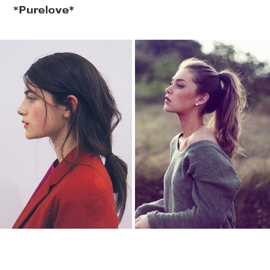 Set 50 Dây Cột Tóc Cao Su Co Giãn Dành Cho Nữ