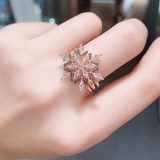 Bộ Nhẫn Thiết Kế Hình Bông Tuyết Sáng Thần Kì Năm 2023 Cho Bé Gái 5572492