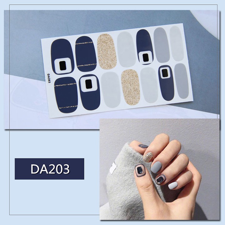 Nail Wraps Set Dán móng tay 14 miếng nhiều mẫu DA201-220