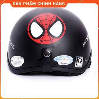 Nón PGK 1/2 Đầu SPIDER MAN Tặng kính phượt