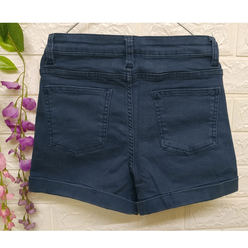 Quần short jean nữ lưng cao QS-214i (Chỉ còn SIZE S: VÒNG EO: 57 -&gt; 63Cm)