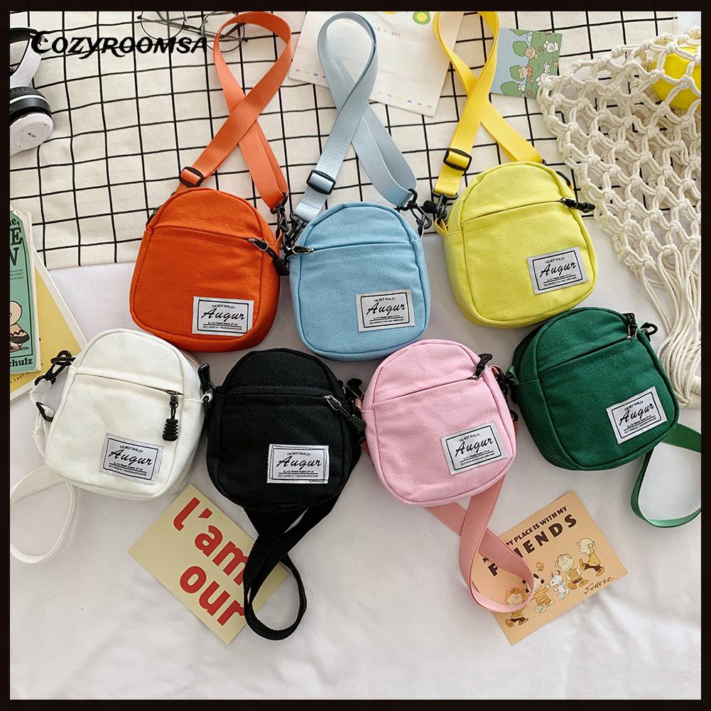 Túi Đeo Chéo Mini Vải Bố Thời Trang Cho Nữ