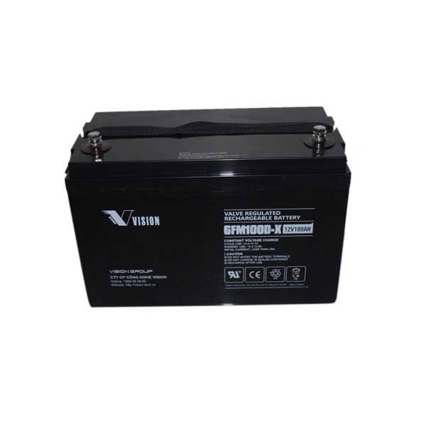 Ắc quy Vision xả sâu 6FM100D-X 12V-100Ah -