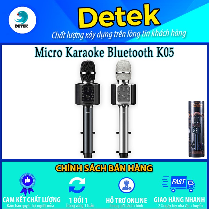 Micro karaoke bluetooth Remax K05 tích hợp giá đỡ điện thoại