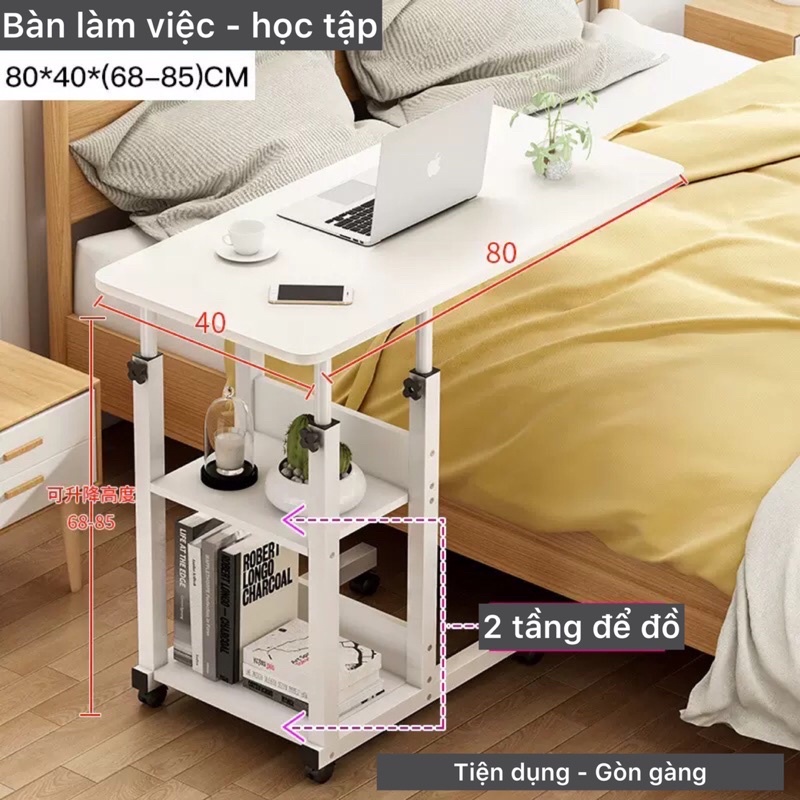 bàn làm việc học tập đa năng kèm giá sách, để máy vi tinh tiện dụng thông minh văn phòng tại nhà