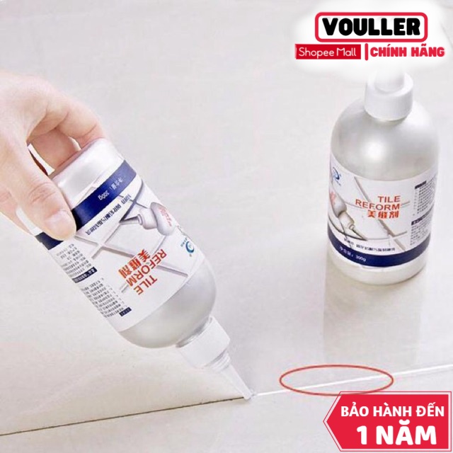 Lọ Sơn Chỉ Gạch Vouller Tile Reform Hàn Quốc 280Ml, Keo Chà Ron Gạch Cao Cấp, Keo Dán Mạch Gạch Siêu Bám Dính