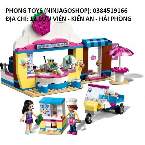 Lắp ráp xếp hình NON Lego Friends 41366 LARI 11201 LEPIN 01080 QUEEN 86064 :OLIVIA'S CUPCAKE CAFE của OLIVIA 340 KHỐI