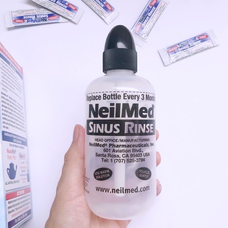 (Nội địa Mĩ) bình rửa mũi NeilMed Sinus Rinse