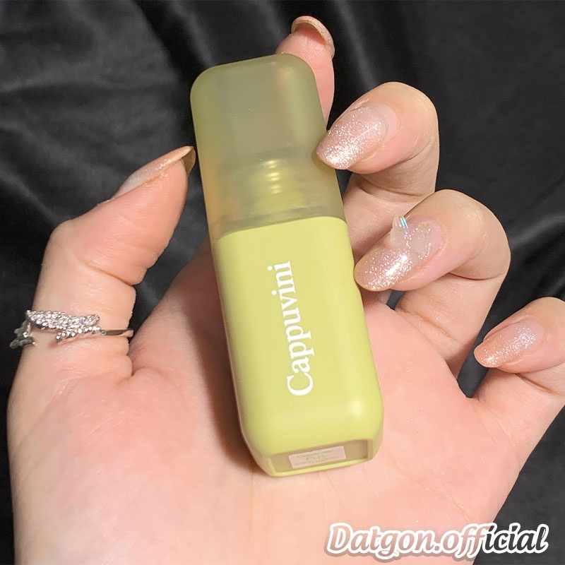 Son Cappuvini Vuông Vỏ Xanh Mền Mịn Môi Trống Nước Lâu Trôi