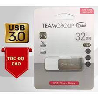 USB 3.0 Team Group C143 32GB/64GB INC tốc độ cao (Trắng, Đồng)