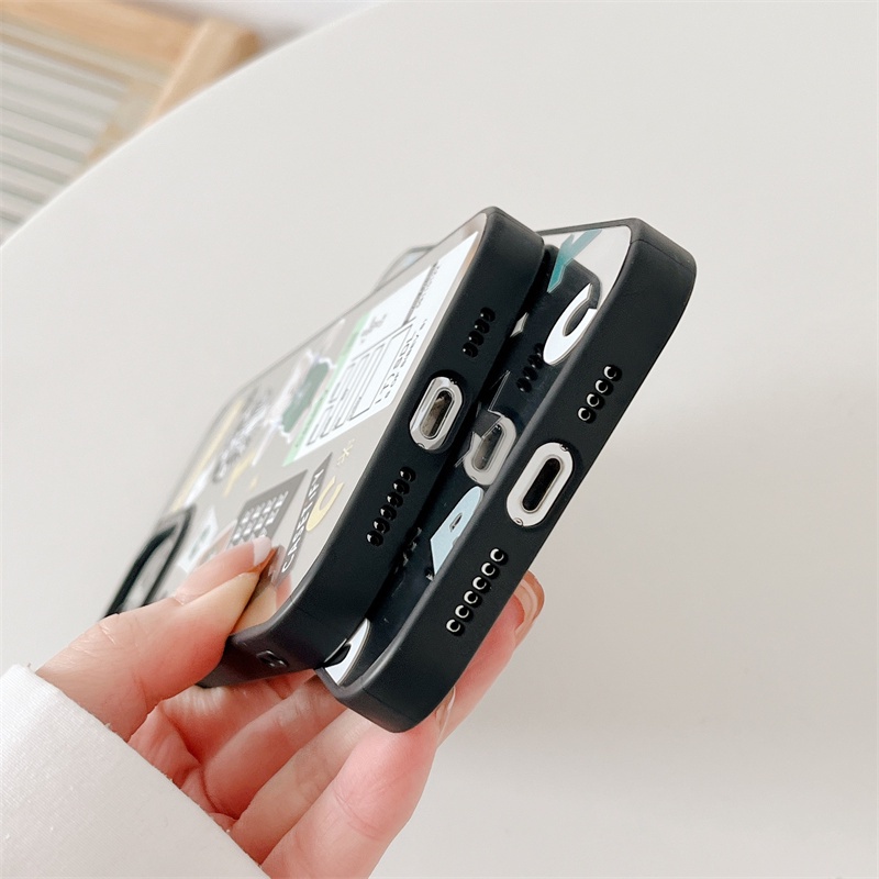 Ốp Điện Thoại TPU Silicone Chống Sốc Tráng Gương Cho iPhone 11 13 12 14 Pro Max 7 8 Plus XR X XS Max