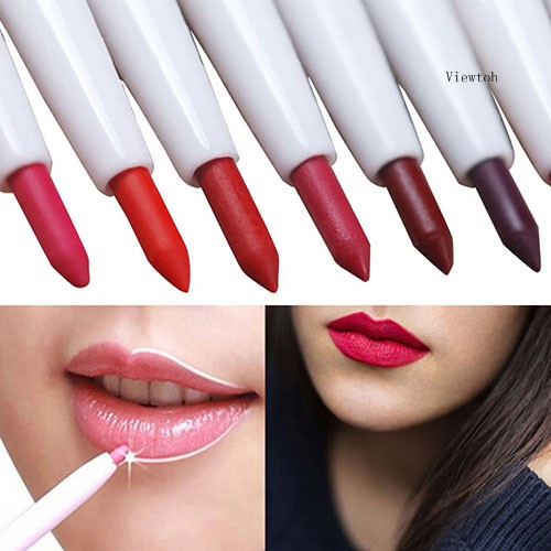 Chì kẻ viền môi dạng xoay tự động lâu trôi chống thấm nước màu sắc tự nhiên