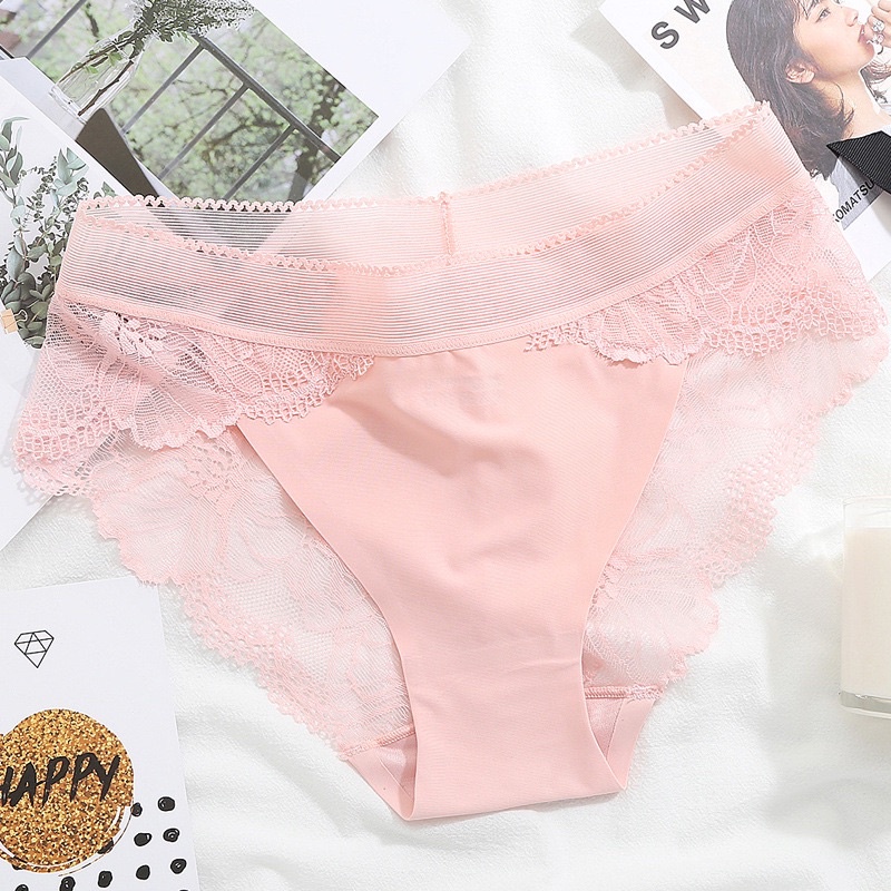 Quần Lót Đúc Pha Ren Hoa Mã 8423