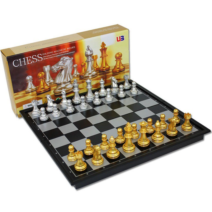 Bộ bàn cờ vua có nam châm 25x25x2cm