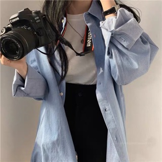 (Order 5-10days) Áo sơ mi khoác denim freesize