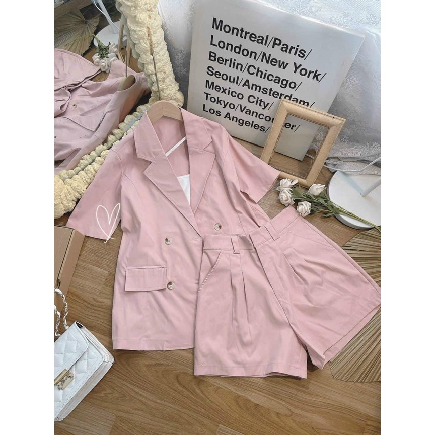 SET VEST HỒNG 3 MÓN  Style nàng thích cute nhưng vẫn lịch sự hốt ngay e nó nha . Mua 1 được 3 chất dày dặn