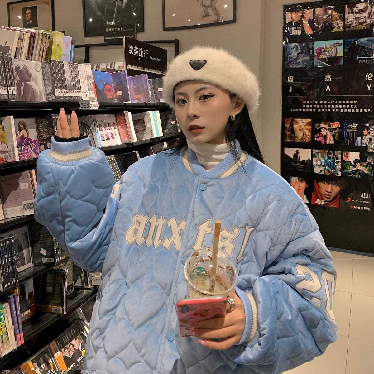 Áo Khoác Bóng Chày Thời Trang Dành Cho Nữ