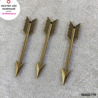 (Bịch 3 cái/ 10gr) - Mặt xi đồng hình mũi tên cỡ đại - MXD179