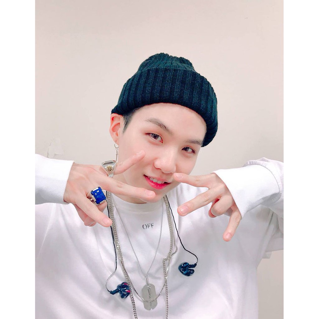 Khuyên tai Suga thánh giá BTS bông tai phong cách Hàn quốc Unisex V Suga Jungkook Jimin