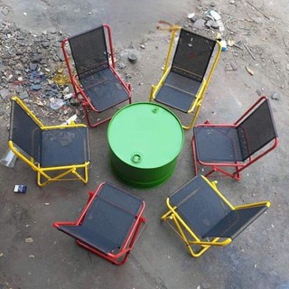 GHẾ LÒ XO LƯNG THẤP CÀ PHÊ CÂU CÁ