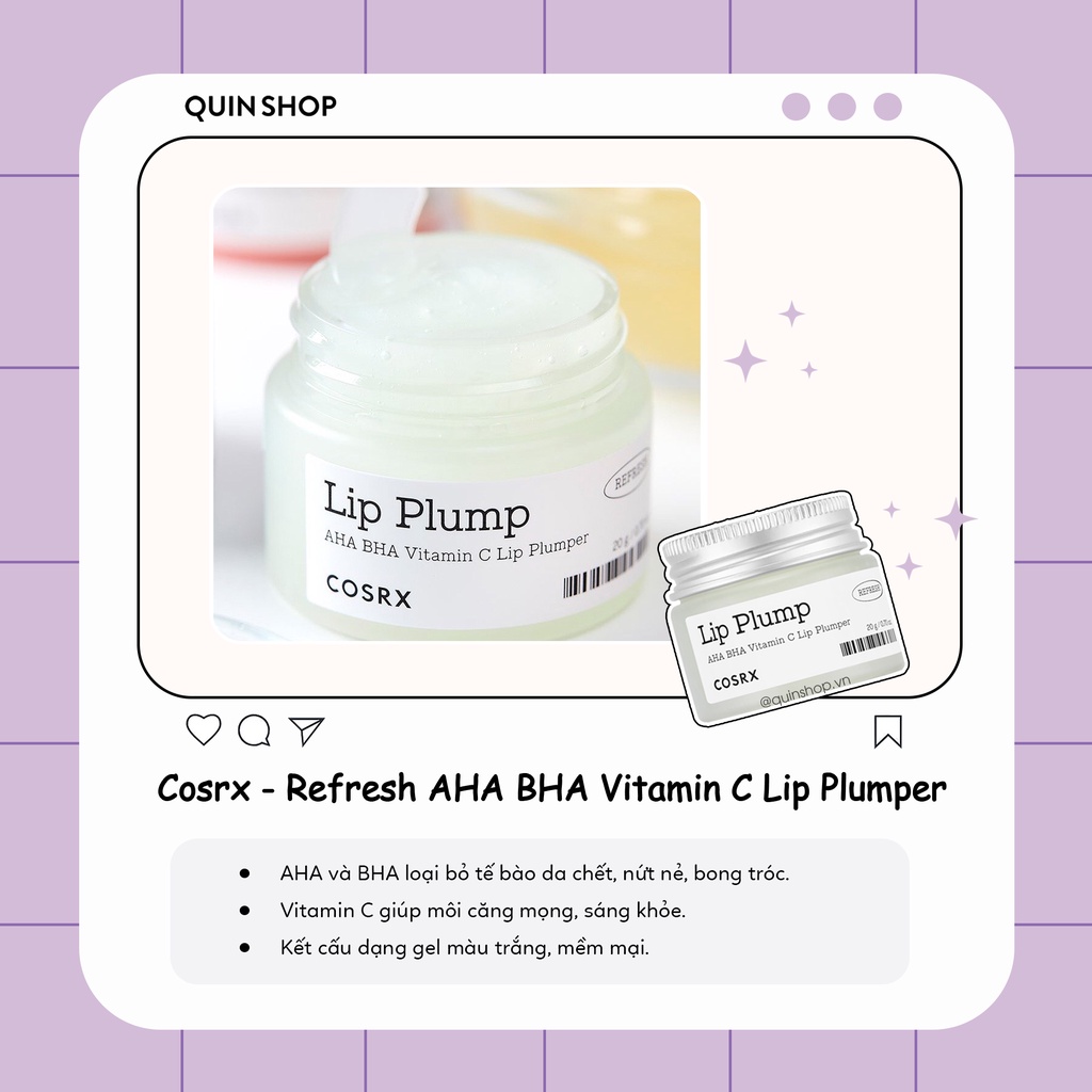 Mặt Nạ Ngủ Môi Cosrx Lip Sleeping Mask