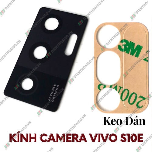 Mặt kính camera vivo s10e có sẵn keo dán