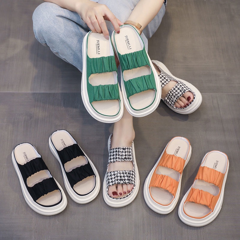 Giày Sandal Vải canvas Hở Ngón Thời Trang Cho Nữ