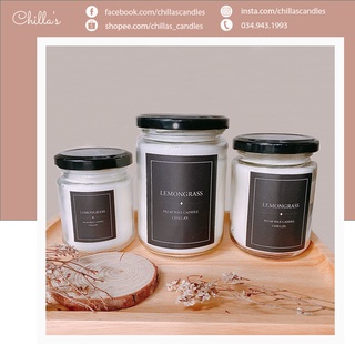 Nến Thơm Lemongrass Cao Cấp Hương Chanh Sả