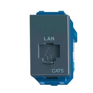 Ổ cắm mạng data modular wev2488h cat5 , wev24886h cat6 màu đen panasonic