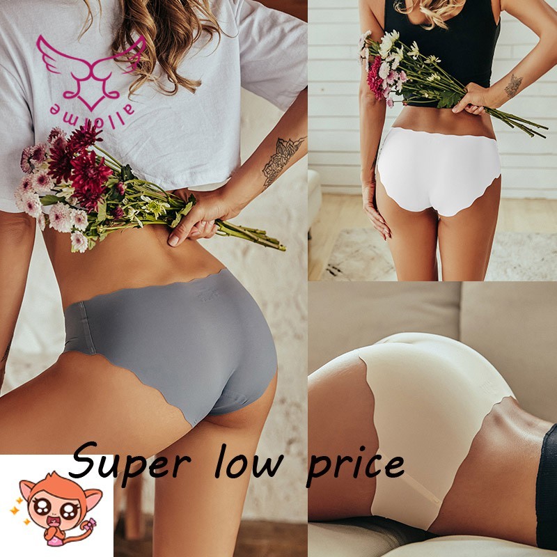 Quần lót thun lạnh cao cấp không đường may mềm mại kháng khuẩn màu sắc tùy chọn cho nữ 810