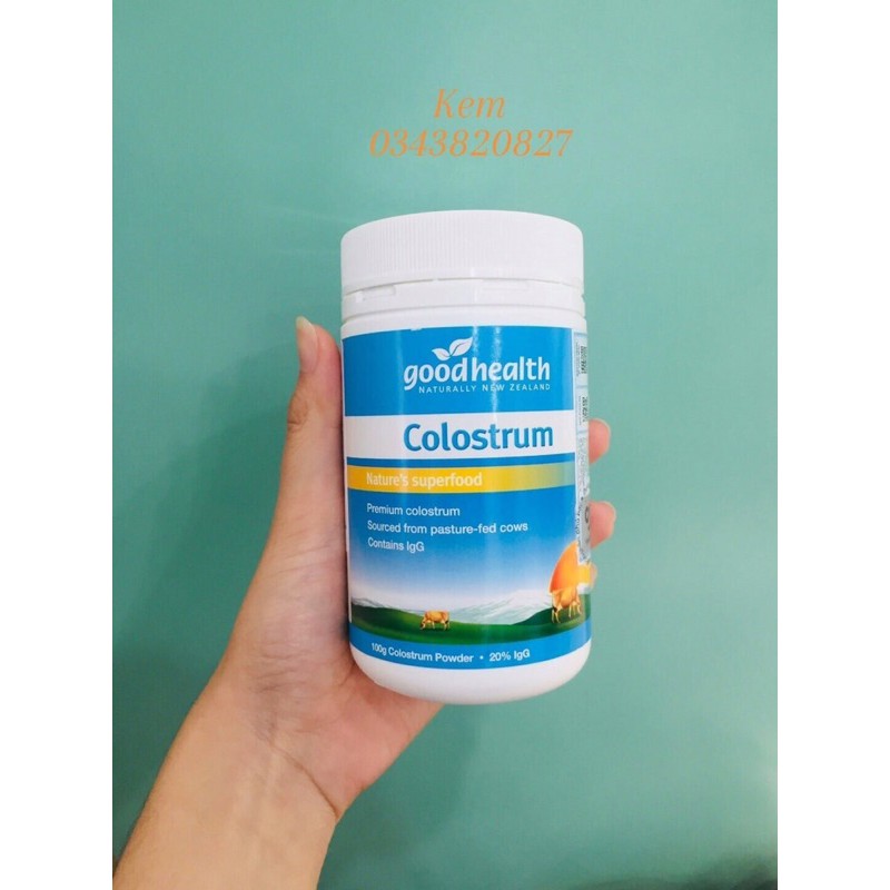 Sữa bò non 100% nguyên chất Goodhealth 100% Pure Colostrum (100gr) - Nhập khẩu New Zealand