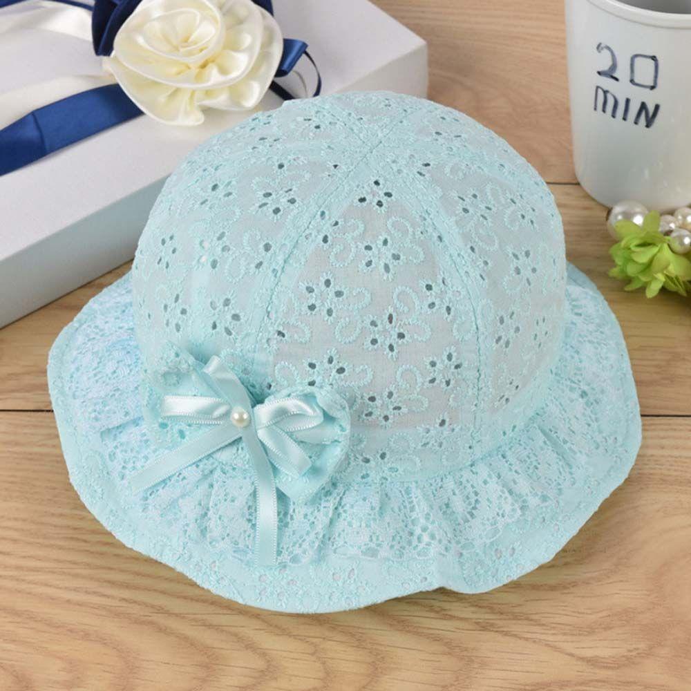 IVORY Mũ Tai Bèo Vải Cotton Đính Nơ Dễ Thương Cho Bé Gái