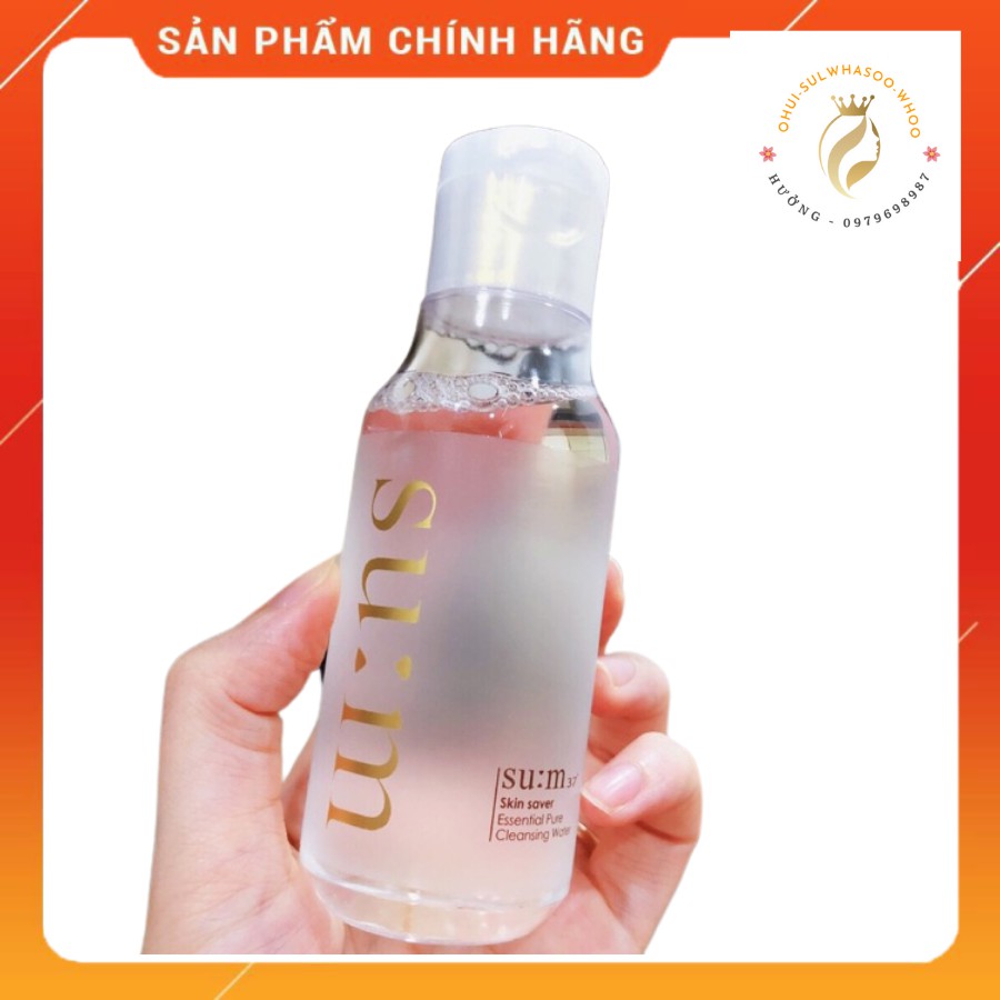 Nước tẩy trang Sum Skin Saver siêu sạch không khô da Su:m 37 - 100ml , date siêu dài 2023 - có tem chính hãng