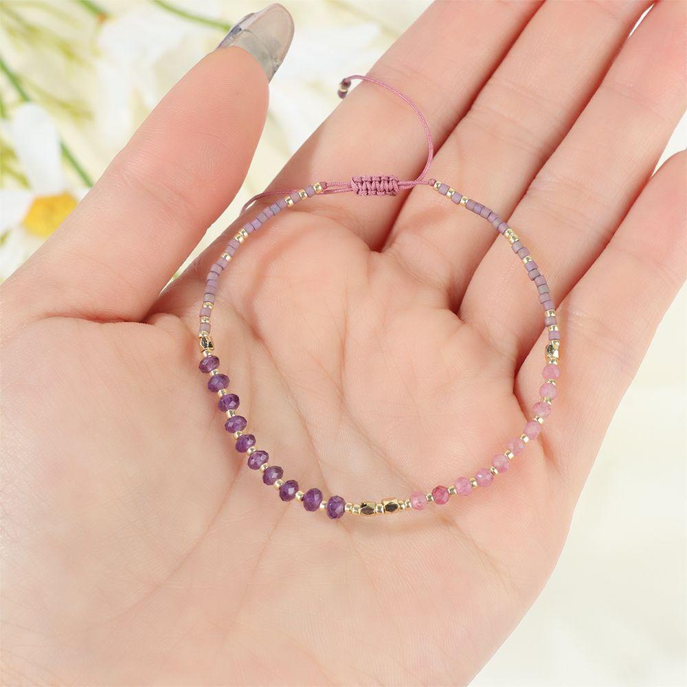 Vòng Tay Dây Bện Phối Hạt Có Thể Điều Chỉnh