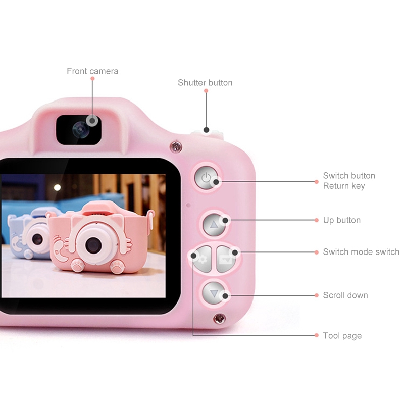 Máy ảnh kỹ thuật số X5S kèm vỏ ốp kiểu dáng hoạt hình cho bé | BigBuy360 - bigbuy360.vn