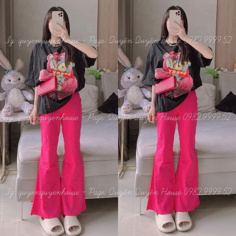 SET QUẦN ỐNG RỘNG GẤU TOY STORY SIÊU HOT VẢI ĐẸP FORM CHUẨN B7